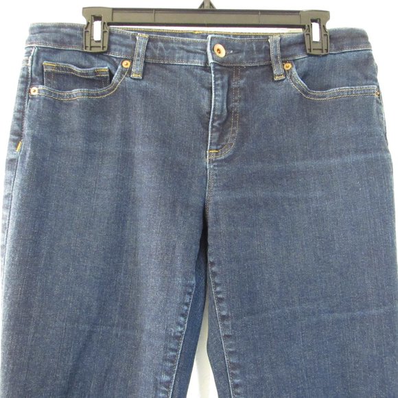Womens Mid Rise Straight Leg Jeans Sz 10 Petite - Picture 2 of 13
